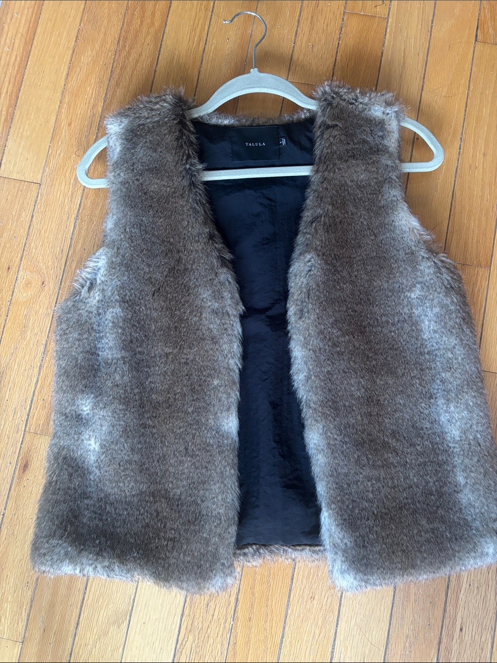 Talula Brown Faux Fur Vest